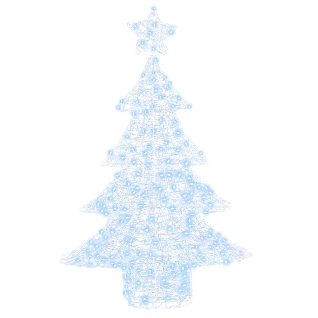 Albero di Natale con 100 LED Bianco freddo 122 cm Acrilico 42018974