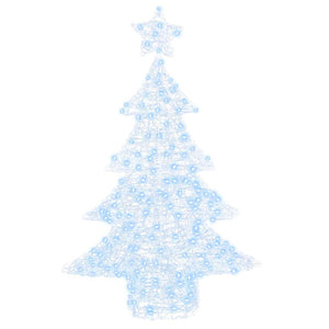 Albero di Natale con 100 LED Bianco freddo 122 cm Acrilico 42018974