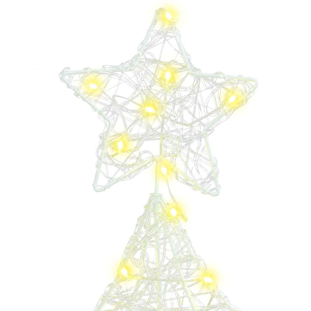 Albero di Natale con 160 LED Bianco caldo 150 cm Acrilico 42018977