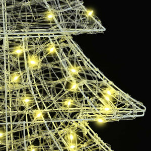 Albero di Natale con 160 LED Bianco caldo 150 cm Acrilico 42018977