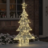 Albero di Natale con 160 LED Bianco caldo 150 cm Acrilico 42018977