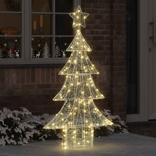 Albero di Natale con 160 LED Bianco caldo 150 cm Acrilico 42018977