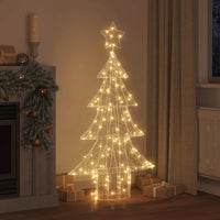 Albero di Natale con 160 LED Bianco caldo 150 cm Acrilico 42018977