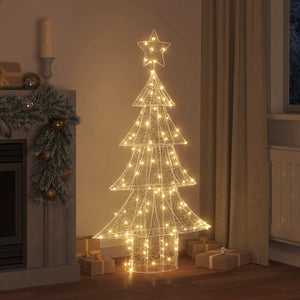 Albero di Natale con 160 LED Bianco caldo 150 cm Acrilico 42018977