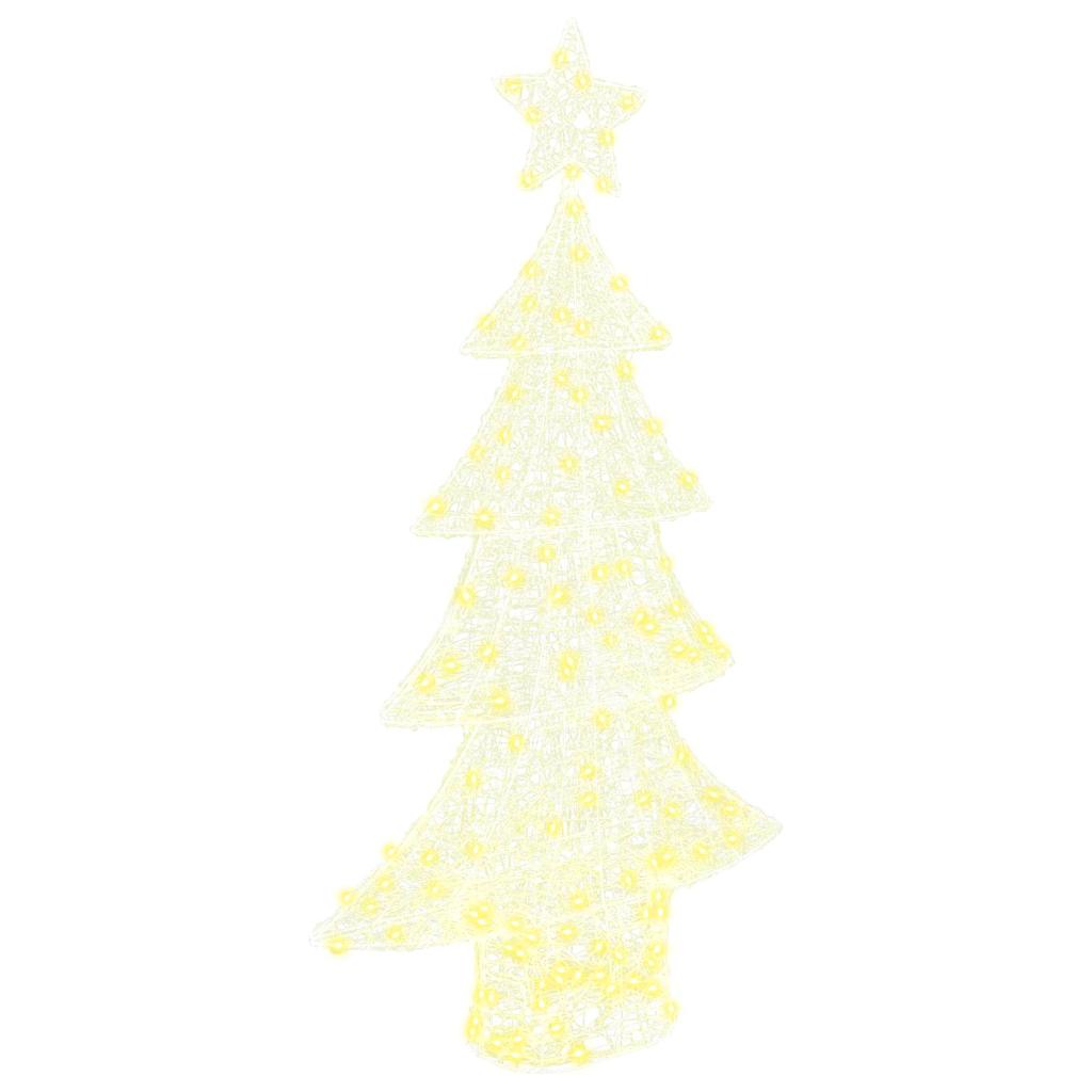 Albero di Natale con 160 LED Bianco caldo 150 cm Acrilico 42018977