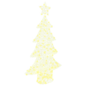 Albero di Natale con 160 LED Bianco caldo 150 cm Acrilico 42018977