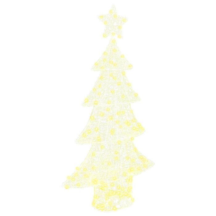 Albero di Natale con 160 LED Bianco caldo 150 cm Acrilico 42018977