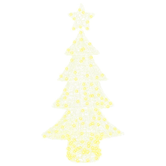 Albero di Natale con 160 LED-Luci decorative natalizie Bianco caldo 150 cm Acrilico 109524