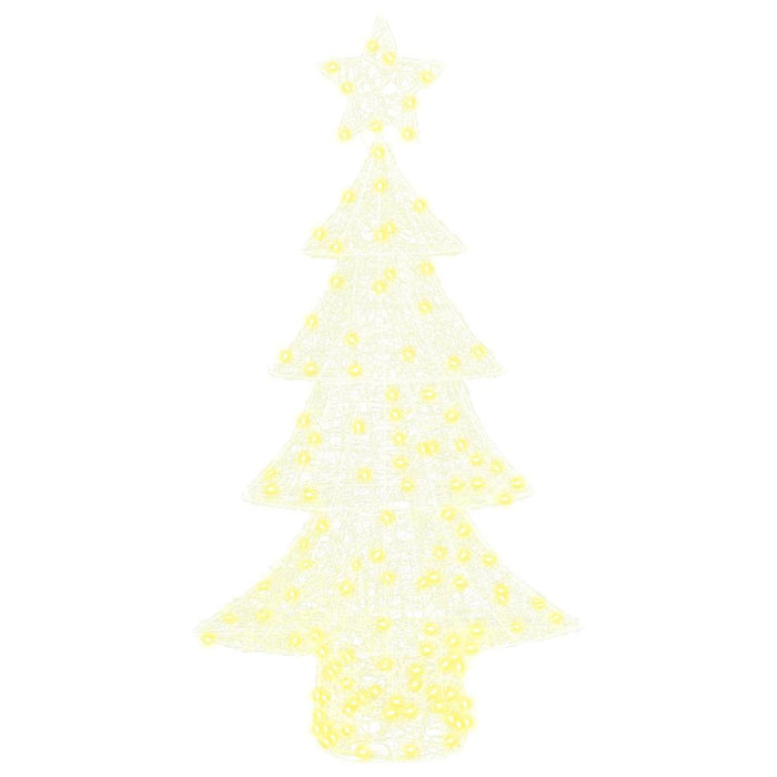 Albero di Natale con 160 LED-Luci decorative natalizie Bianco caldo 150 cm Acrilico 109524