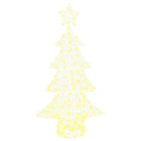 Albero di Natale con 160 LED Bianco caldo 150 cm Acrilico 42018977