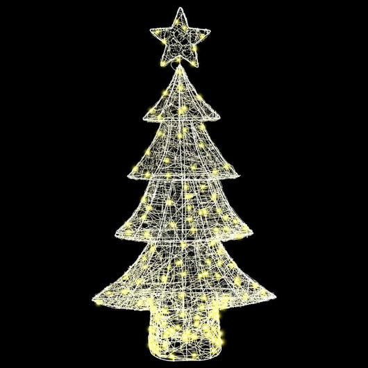 Albero di Natale con 160 LED-Luci decorative natalizie Bianco caldo 150 cm Acrilico 109524