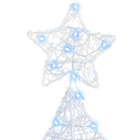 Albero di Natale con 160 LED Bianco freddo 151 cm Acrilico 42018978