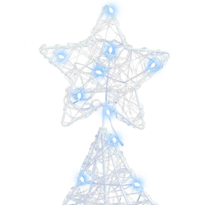 Albero di Natale con 160 LED Bianco freddo 151 cm Acrilico 42018978