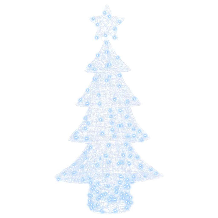 Albero di Natale con 160 LED-Luci decorative natalizie Bianco freddo 151 cm Acrilico