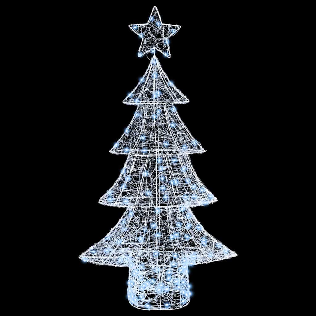 Albero di Natale con 160 LED Bianco freddo 151 cm Acrilico 42018978