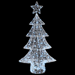Albero di Natale con 160 LED Bianco freddo 151 cm Acrilico 42018978