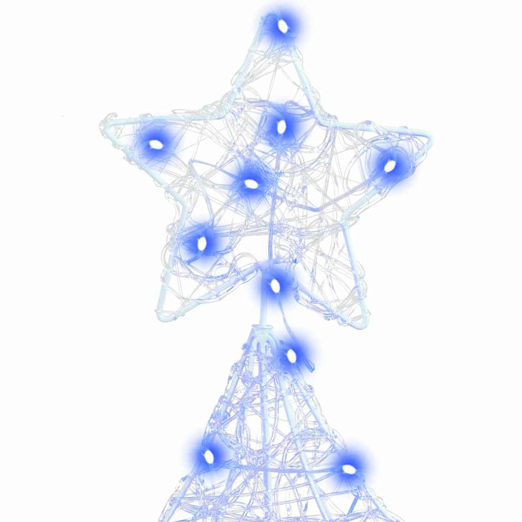 Albero di Natale con 160 LED-Luci decorative natalizie Blu 150 cm Acrilico 656547