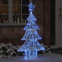 Albero di Natale con 160 LED Blu 150 cm Acrilico 42018979