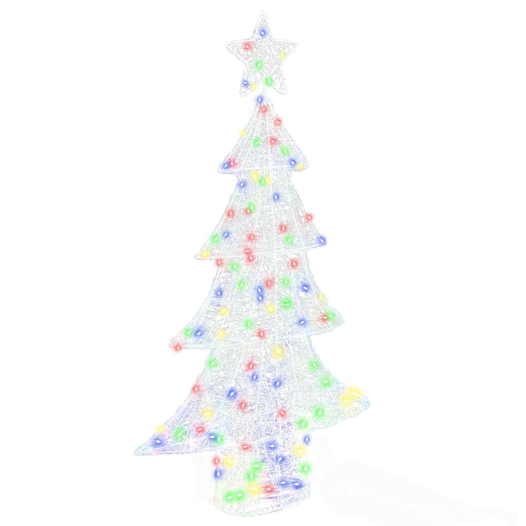 Albero di Natale con 160 LED Multicolore 150 cm Acrilico 42018980