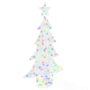Albero di Natale con 160 LED Multicolore 150 cm Acrilico 42018980