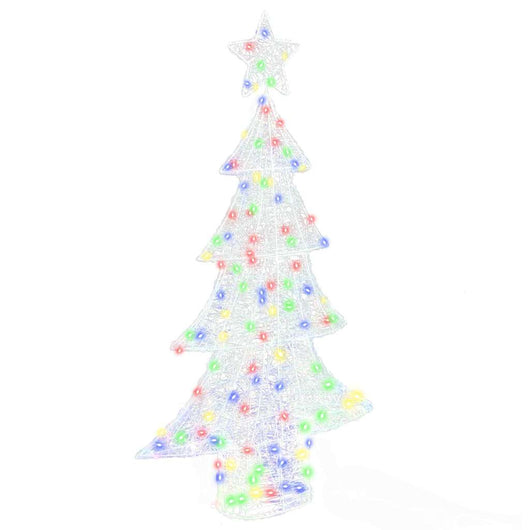 Albero di Natale con 160 LED Multicolore 150 cm Acrilico 42018980