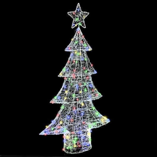 Albero di Natale con 160 LED-Luci decorative natalizie Multicolore 150 cm Acrilico 798342
