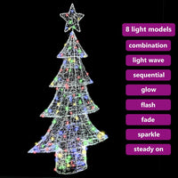 Albero di Natale con 160 LED Multicolore 150 cm Acrilico 42018980