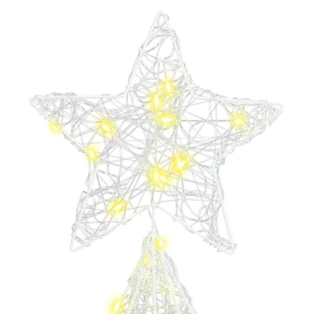 Albero di Natale con 240 LED Bianco caldo 180 cm Acrilico 42018981