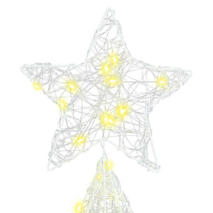 Albero di Natale con 240 LED Bianco caldo 180 cm Acrilico 42018981