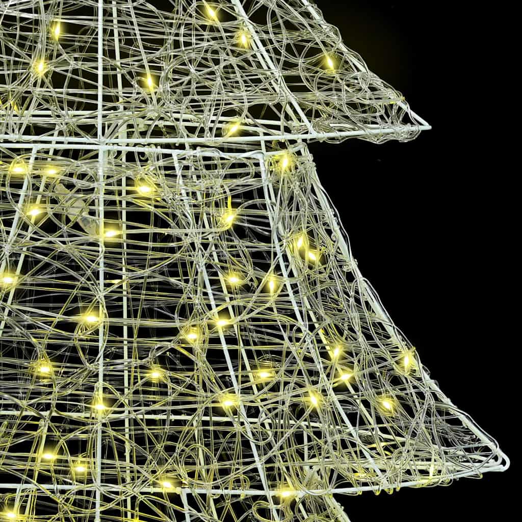 Albero di Natale con 240 LED Bianco caldo 180 cm Acrilico 42018981