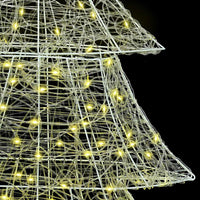 Albero di Natale con 240 LED Bianco caldo 180 cm Acrilico 42018981
