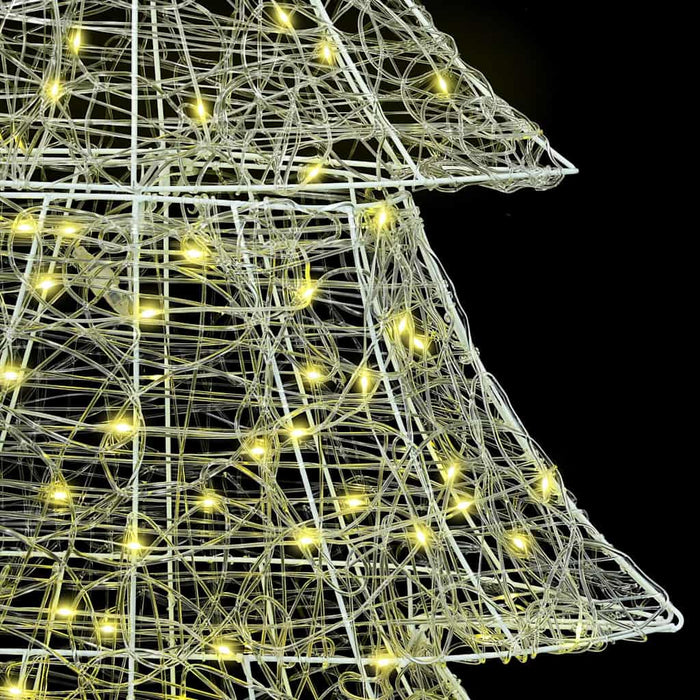 Albero di Natale con 240 LED Bianco caldo 180 cm Acrilico 42018981