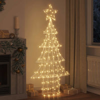 Albero di Natale con 240 LED Bianco caldo 180 cm Acrilico 42018981