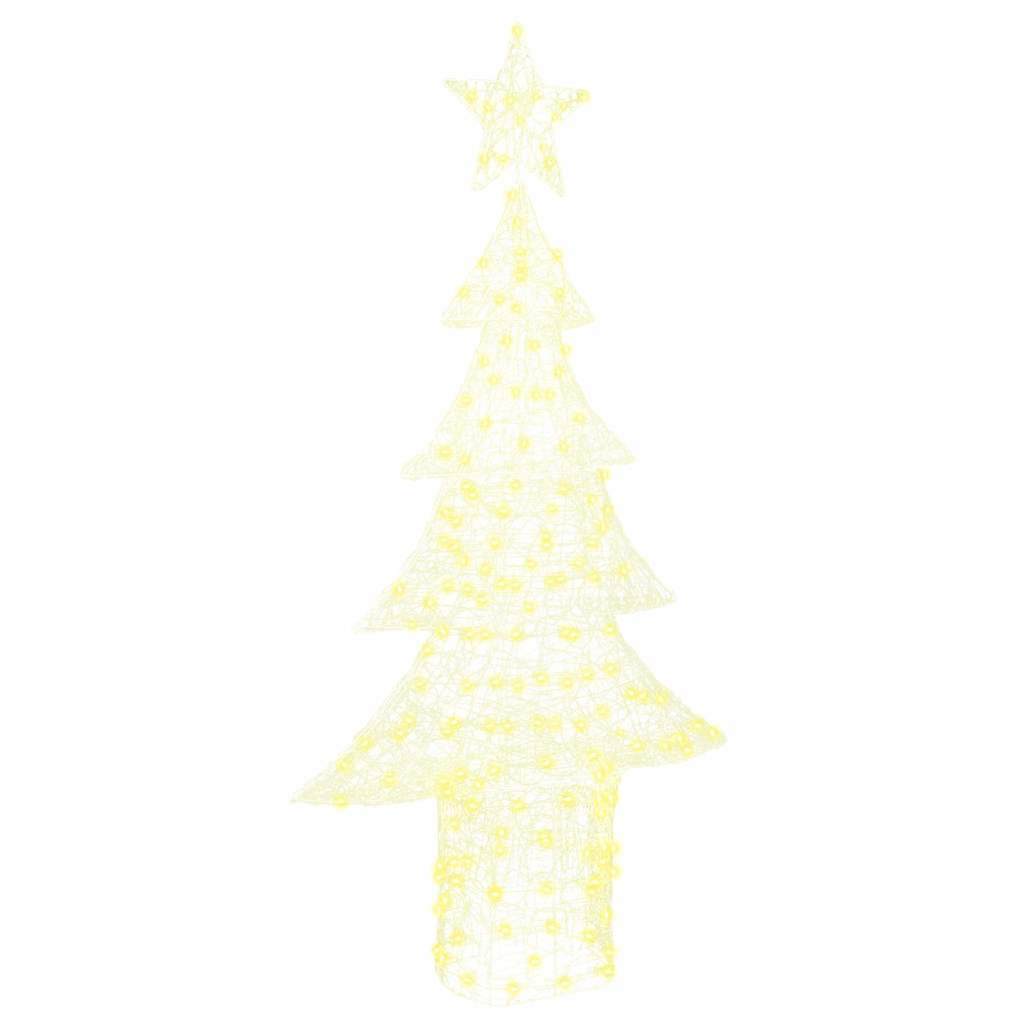 Albero di Natale con 240 LED Bianco caldo 180 cm Acrilico 42018981