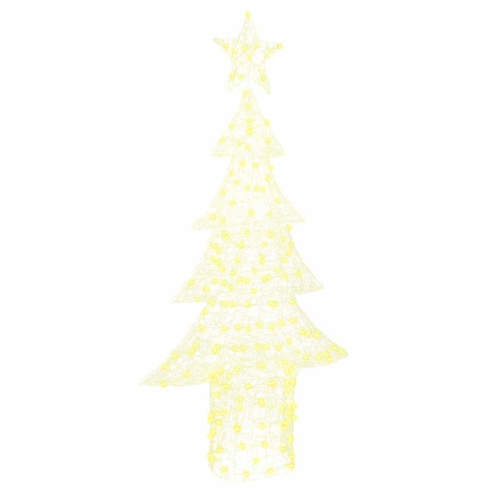 Albero di Natale con 240 LED Bianco caldo 180 cm Acrilico 42018981