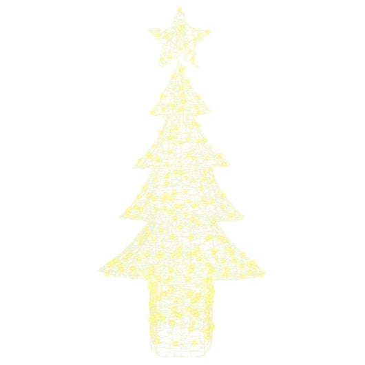 Albero di Natale con 240 LED-Luci decorative natalizie Bianco caldo 180 cm Acrilico 159476