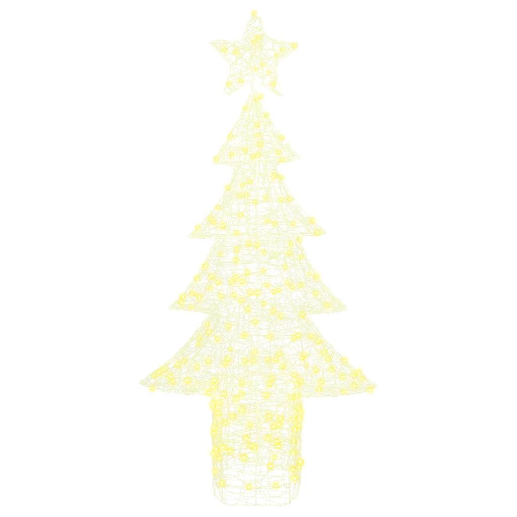 Albero di Natale con 240 LED Bianco caldo 180 cm Acrilico 42018981
