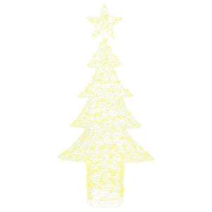 Albero di Natale con 240 LED Bianco caldo 180 cm Acrilico 42018981