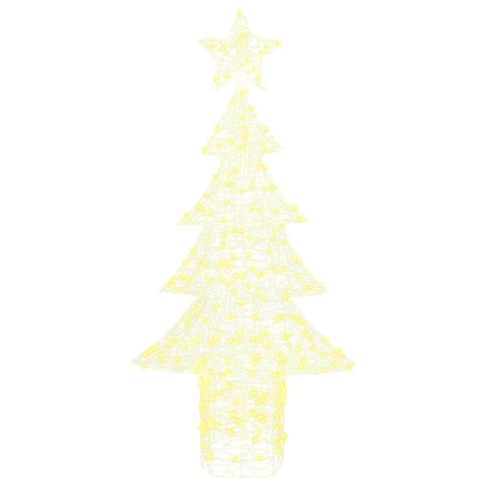 Albero di Natale con 240 LED Bianco caldo 180 cm Acrilico 42018981