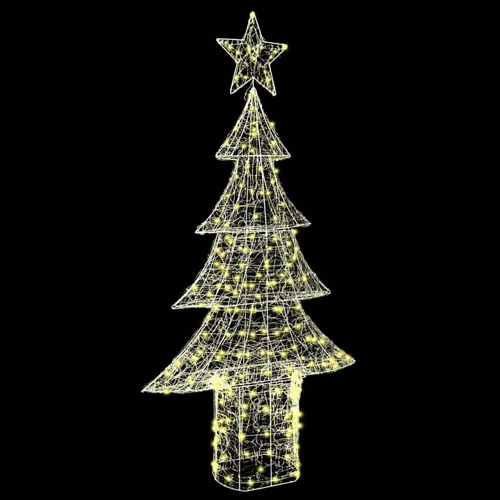 Albero di Natale con 240 LED Bianco caldo 180 cm Acrilico 42018981