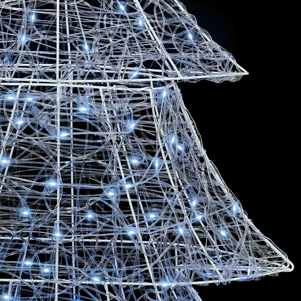 Albero di Natale con 240 LED Bianco freddo 180 cm Acrilico 42018982