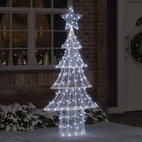 Albero di Natale con 240 LED Bianco freddo 180 cm Acrilico 42018982
