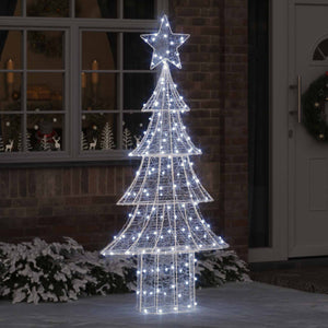 Albero di Natale con 240 LED Bianco freddo 180 cm Acrilico 42018982