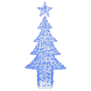 Albero di Natale con 240 LED Blu 180 cm Acrilico 42018983