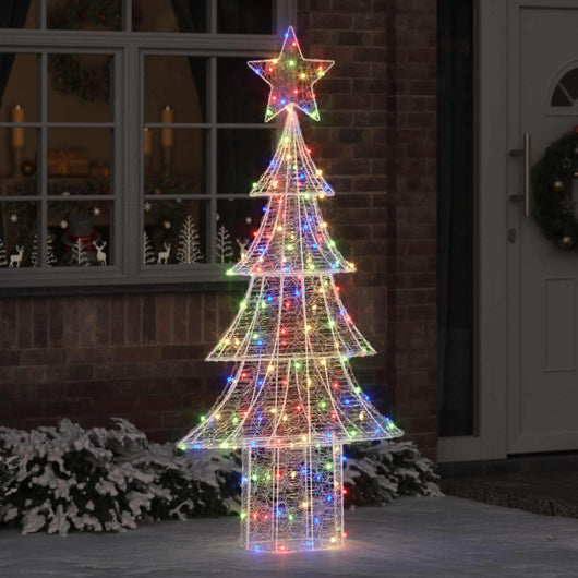 Albero di Natale con 240 LED Multicolore 180 cm Acrilico 42018984