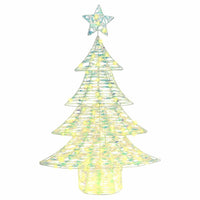 Albero di Natale con 120 LED-Luci decorative natalizie Bianco caldo 120 cm PET