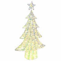 Albero di Natale con 160 LED Bianco caldo 150 cm PET 42018986