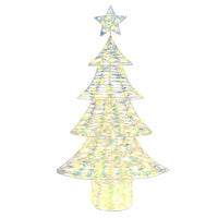 Albero di Natale con 160 LED-Luci decorative natalizie Bianco caldo 150 cm PET 224701