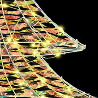 Albero di Natale con 240 LED-Luci decorative natalizie Bianco caldo 180 cm PET 436529