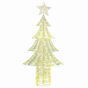Albero di Natale con 240 LED-Luci decorative natalizie Bianco caldo 180 cm PET 436529